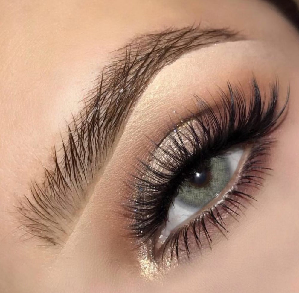 The most natural looking  grey color contact lenses for brown eyes